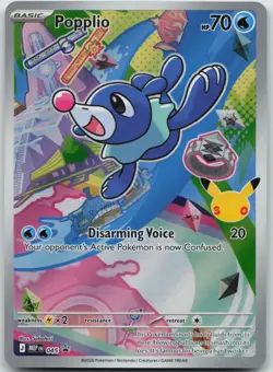 Popplio 045 P ME: Mega Evolution Promo Pokemon Holo NM C15-52 - Image 1