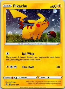 Pikachu - (General Mills) Promo Miscellaneous Cards & Products SWSH039 LP - Image 1