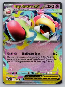 Mega Slowbro ex 031/084 Double Rare Pitch Black Pokemon Holo Near Mint - Image 1