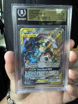 2019 Pokemon Reshiram & Zekrom GX 222/236 UR Full Art Holo BGS 9.5 - Image 1
