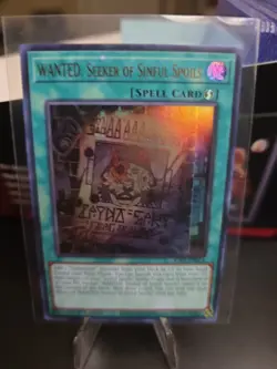 Yugioh TCG WANTED: Seeker of Sinful Spoils (UR) RA03-EN074 NM - Image 1