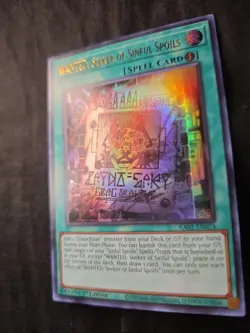 Yugioh TCG WANTED: Seeker of Sinful Spoils (UR) RA03-EN074 NM - Image 3