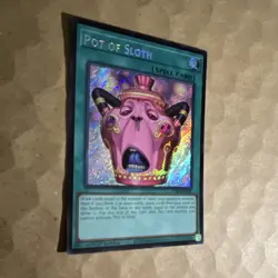 Yugioh Pot of Sloth Secret Rare Chaos Origins 1st Ed CORI-EN061 - Image 2