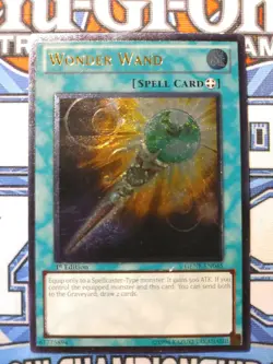 Yugioh WONDER WAND GENF 1ST ED ULTIMATE RARE SMALL BLEMISH LP - Image 1