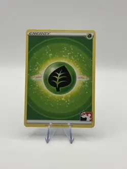 POKEMON PLAY PRIZE PACK SERIES 3 NON-HOLO STAMPED GRASS ENERGY CARD - Image 1