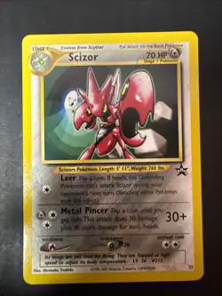 Pokemon Card - Scizor 33 WoTC Black Star Promo - Image 1