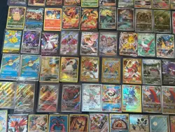 Pokemon Card Lot Collection Full Art 80 Cards Charizard Snorlax Mew Gengar TCG - Image 1