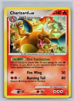 Charizard (Cracked Ice Holo) 001/099 Miscellaneous Cards & Products Pokemon LP - Image 1