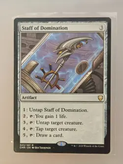 Staff of Domination 343 Rare Magic: The Gathering Near Mint - Image 1