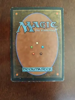 MTG 1x City of Brass DOUBLE SIGNED Chronicles Heavily Played - Image 2