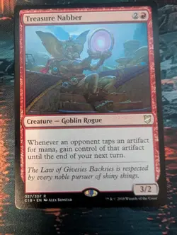 Treasure Nabber 27 Rare Commander 2018 Magic: The Gathering Lightly Played - Image 1