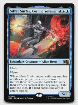 Silver Surfer, Cosmic Voyager 639 Commander: Marvel Super Heroes MTG NM - Image 1