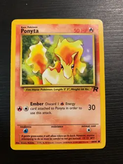 Pokemon Ponyta Team Rocket 64/82 WOTC Vintage! - Image 1