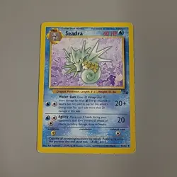 Pokemon Seadra - WOTC Fossil Set Regular Uncommon 42/62 Unlimited 1999 HP - Image 1