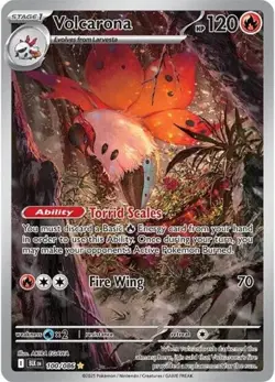 Volcarona (#100/086) - Holofoil SV - Black Bolt NM Pokemon - Image 1