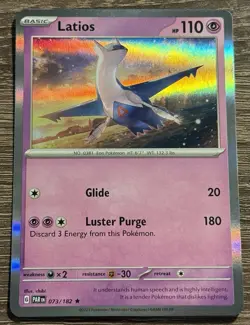 Latios Holo Rare - 073/182 - Paradox Rift Pokemon 2023 - Image 1