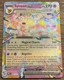 Pokemon TCG Prismatic Evolutions Sylveon EX 041/131 NM (L) - Image 1