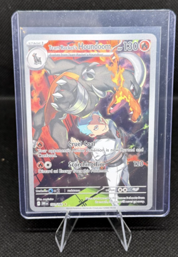 Team Rocket's Houndoom Holo Illustration Rare SV10: Destined Rivals 191/182 NM! - Image 1