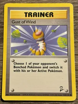 Pokemon TCG Base Set 2 Trainer Gust of Wind Common 120/130 (L) - Image 1