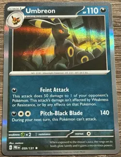 Umbreon Prismatic Evolutions Holo Rare Pokemon TCG 059/131 Scarlet & Violet - Image 1