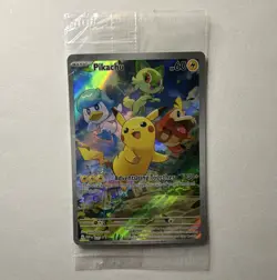 SEALED Pokemon TCG Pikachu 027 SVP Scarlet & Violet Black Star Promo - English - Image 1