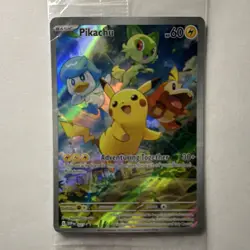 SEALED Pokemon TCG Pikachu 027 SVP Scarlet & Violet Black Star Promo - English - Image 2