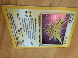 Wizards of the Coast Zapdos 15/62 Fossil Holo Rare Unlimited English 1999 80 HP - Image 5