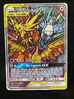 Moltres & Zapdos & Articuno GX SM210 SM Promo Holo English Pokemon TCG - Image 1