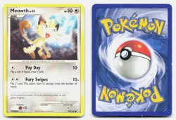 Meowth 106/146 Common Legends Awakened Pokemon LP - Image 3
