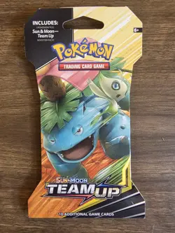 Pokemon Sun Moon Team Up Sleeved Booster Pack Factory Sealed Venusaur Art 2019 - Image 1