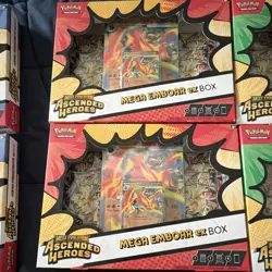 Pokemon Co. Int'l Mega Evolution Ascended Heroes ex Box Lot 6 Booster - Image 3