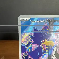 Pokemon TCG Team Rocket's Murkrow SV10 Destined Rivals IR Full Art Holo 200/182 - Image 3