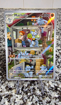 Machoke 177/165 SV: Scarlet & Violet 151 Holo Illustration Rare English 2023 - Image 1