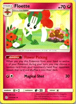 Floette 151/236 Cosmic Eclipse Pokemon TCG UC NM - Image 1