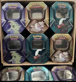 67x Lot Empty Pokemon Triple Whammy Tins Perfect 4 Storage Crafting Or Bulk 🔥🔥 - Image 2