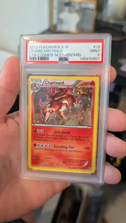 2013 Pokemon Black & White 19 Charizard Holo Legendary Treasures Cosmos PSA 9 - Image 5