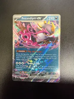 Fezandipiti ex 142/217 Double Rare Ascended Heroes Pokemon Holo Near Mint - Image 1
