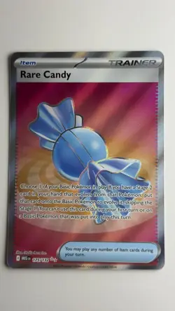 Rare Candy 175/132 Ultra Rare Mega Evolution Pokemon Holo Near Mint - Image 2