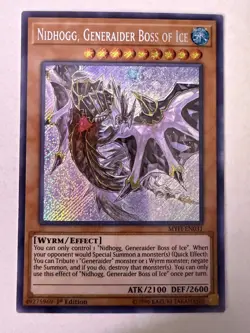 Yugioh - Nidhogg, Generaider Boss of Ice - Secret - 1st - MYFI-EN031 - NM - Image 1