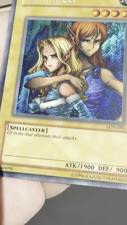 Yugioh Gemini Elf LON-000 Secret Rare Holo Bleed LP (Unlimited) - Image 2