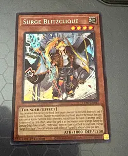 Konami Yu-Gi-Oh! Surge Blitzclique CORI-EN011 Secret Rare Foil 1st Ed - Image 1