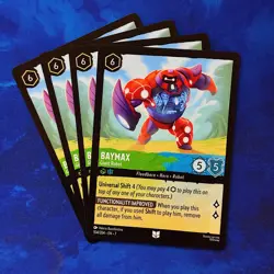 4x Baymax Giant Robot 104 LORCANA Set 7 Archazia’s Island PLAYSET Big Hero 6 - Image 1