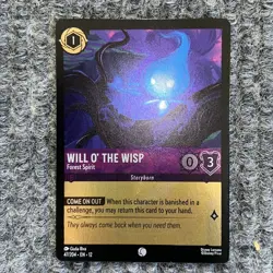Disney Lorcana Wilds Unknown Will O' The Wisp 47/204 Foil NM - Image 2