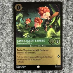 Disney Lorcana Wilds Unknown Hamish Hubert & Harris 70/204 Common Foil NM - Image 1