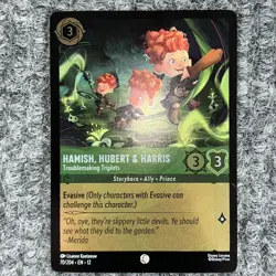 Disney Lorcana Wilds Unknown Hamish Hubert & Harris 70/204 Common Foil NM - Image 2