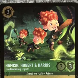 Disney Lorcana Wilds Unknown Hamish Hubert & Harris 70/204 Common Foil NM - Image 5