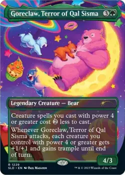 MTG English Goreclaw, Terror of Qal Sisma NM Foil Secret Lair - Image 1