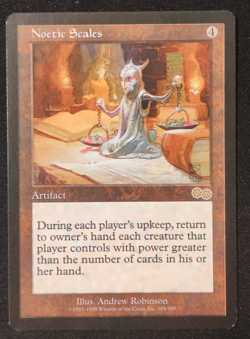 MTG NOETIC SCALES!!! Urza's Saga!!! NEVER PLAYED!! Magic the Gathering!! - Image 1