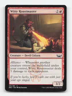 Witty Roastmaster 131 Common Streets of New Capenna Magic: The Gathering NM - Image 1