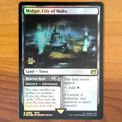 Midgar, City of Mako - Prerelease Foil Promo - Final Fantasy VII MTG FF7 - Image 1